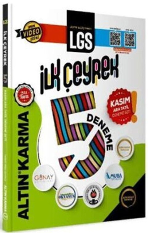 8. Sınıf LGS İlk Çeyrek 5 li Deneme Altın Karma Yayınları