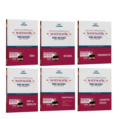 Çap Yayınları İntegral Limit Süreklilik Logaritma Diziler Fonksiyonlar II Türev Trigonometri Seti 6 Kitap