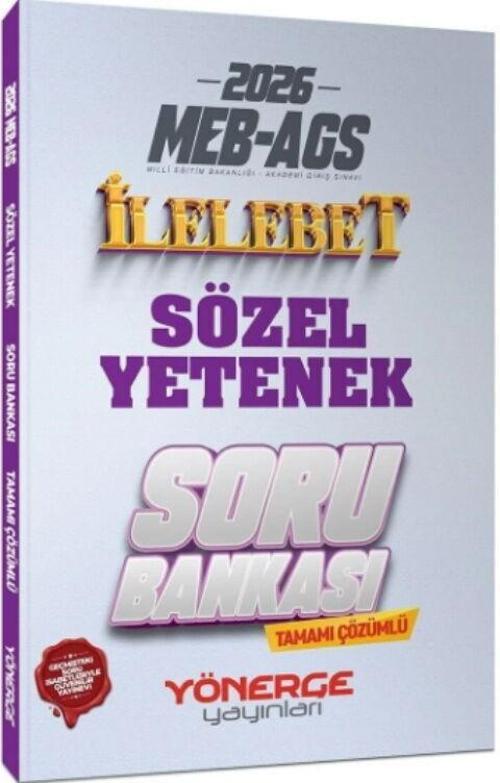 2026 MEB AGS Sözel Yetenek İlelebet Soru Bankası Yönerge Yayınları