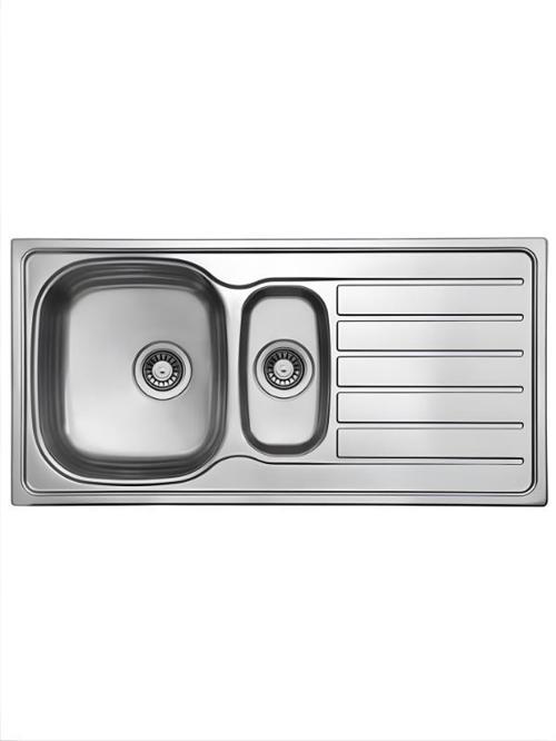 Ukinox Hypnos 100 Sağ Dekorlu Çelik Eviye