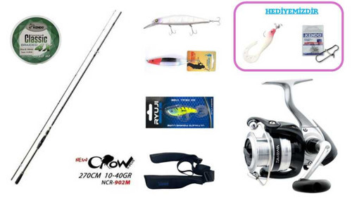 Fujin New Crow 270 cm 10–40 gr & Daiwa Strikeforce 4000B Spin Seti