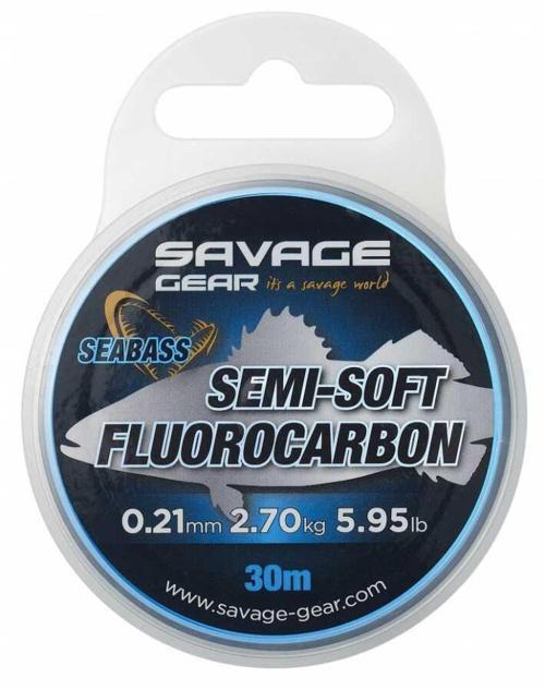 Semi-Soft Fluorocarbon Seabass 30 M Clear 0.32 MM 5.51 KG 12.14 LB