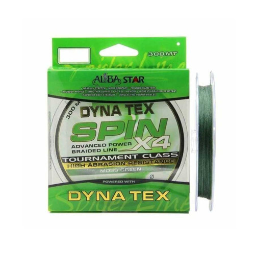 Dyna Tex Spin 4x İp Misina GREEN-0.35MM - 300M - 22.70KG