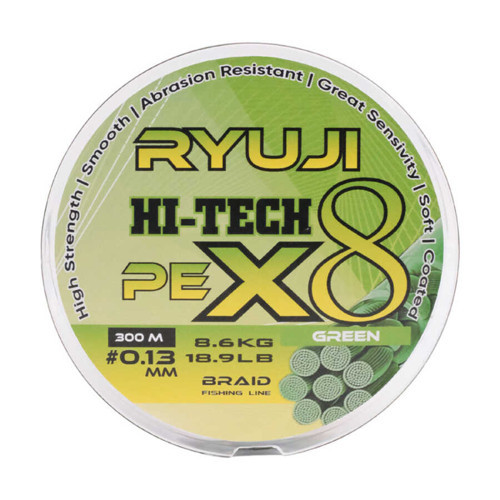 Hi-Tech X8 300m Green İp Misina Standart-0.21mm