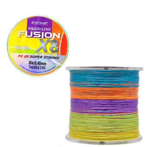 Fusion 600m X8 Multi Color İp Misina Standart-0.40