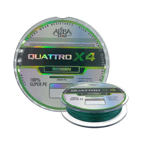 Quattro 4x İp Misina GREEN-0.10MM - 300M - 6.70KG