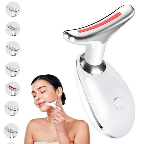 7 Farklı Işık Modlu Titreşimli Boyun Ve Yüz Ems Güzellik Cihazı (5365)