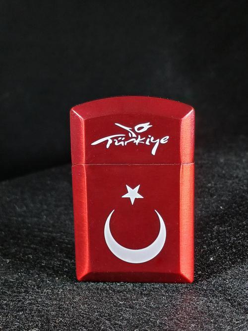 Türk Bayraklı Kırmızı Gazlı Çakmak