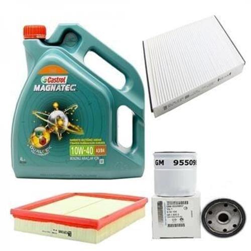 Opel Astra F 1.4/1.6/2.0 Periyodik Bakım Seti Castrol 10W-40 Motor Yağlı Bujisiz