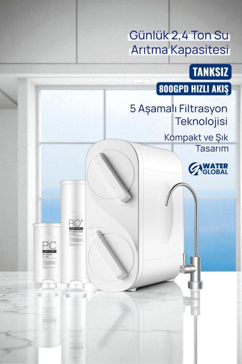 Su Arıtma Cihazı Direkt Akışlı Tanksız | 800 GPD Tanksız • 5 Aşamalı (Üreticiden)