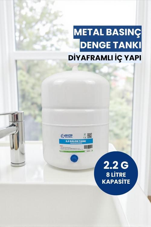 2.2 Galon (8 Litre) Metal Basınç Denge Tankı