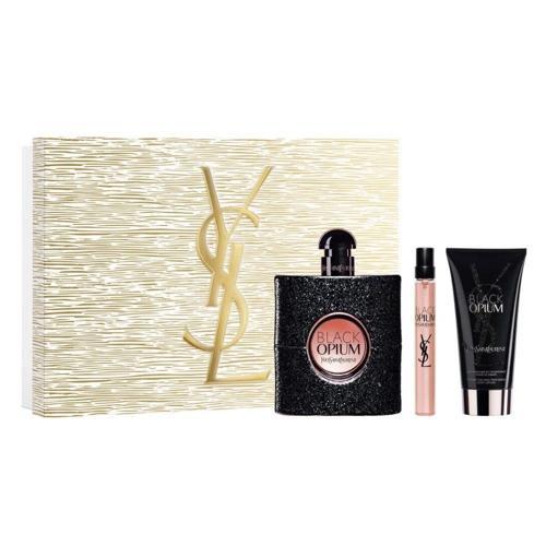 Black Opium EDP 90 ml +  Black Opium EDP 10 ml + Body Lotion Kadın Parfüm Seti