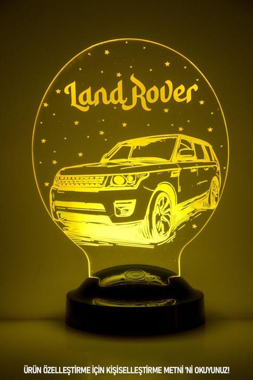 Land Rover Kişiye Özel Konsept Hediye 3 Boyutlu Led Lamba