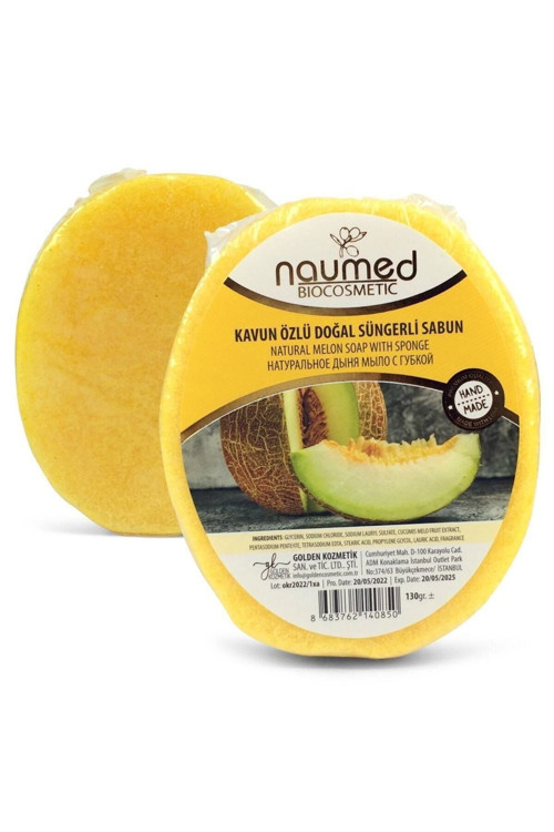 Kavun Özlü (Batık Ve Çilek Bacak Onarımına Yardımcı) Doğal Süngerli Sabun 130Gr
