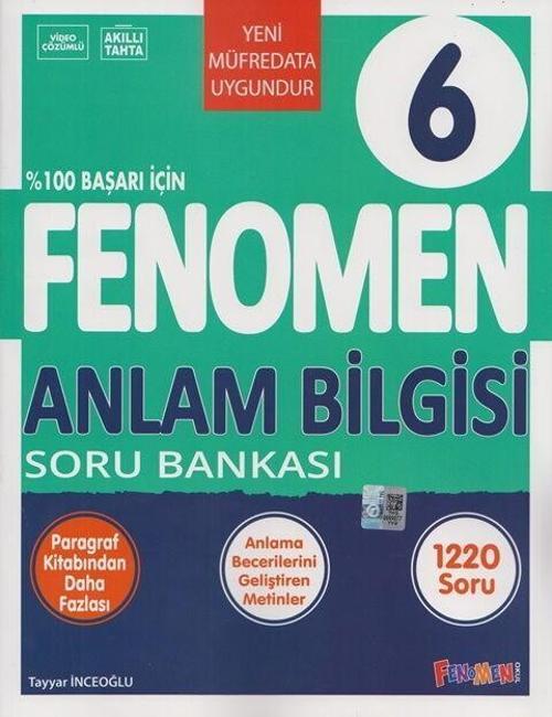 6. Sınıf Anlam Bilgisi Soru Bankası Fenomen Okul Yayınları