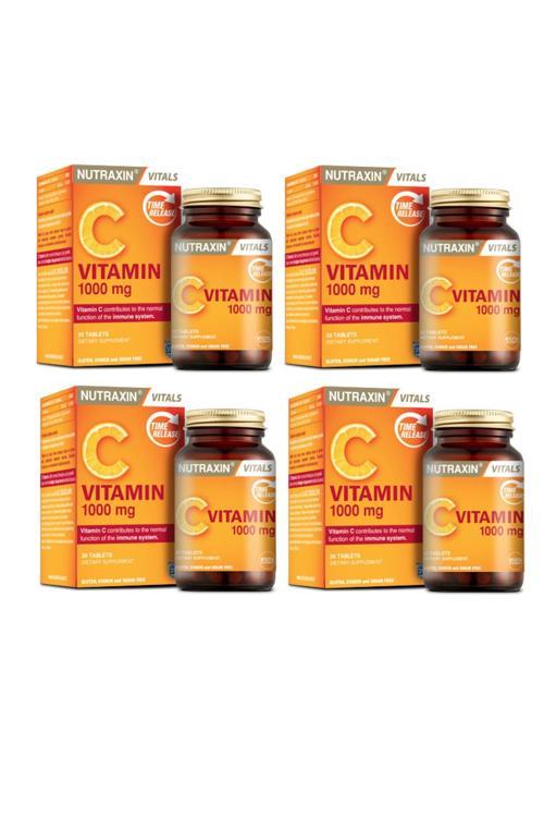 Vitamin C 1000 mg 30 Tablet x 4 Adet