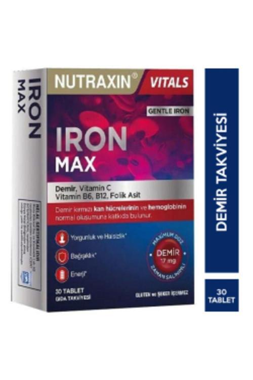STD Nutraxin Iron Max 17 mg 30 Tablet ( TEKLİDİR )