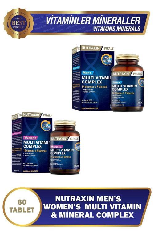 Women's Multivitamin Complex ve Nutraxin NUTRAXİN Men's Multivitamin Complex