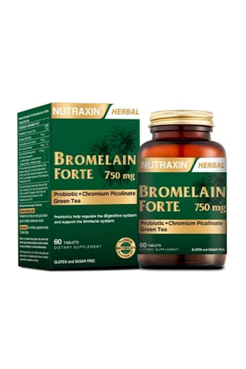  Bromelain Forte 750 mg 60 Tablet Krom Yeşilçay Probiyotik