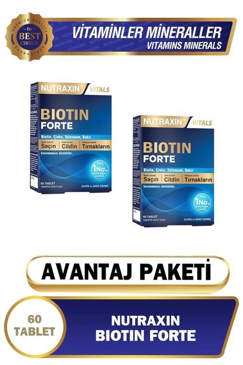 Biotin Forte 5.000 Mcg 60 Tbl - Biyotin, Çinko, Selenyum, Bakır 2li ( Avantajlı Paket )