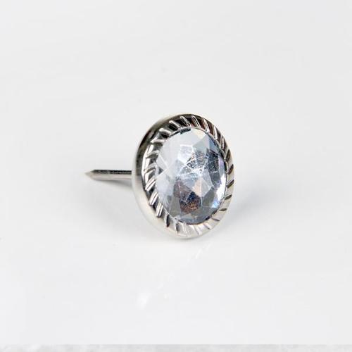 Febko Dekoratif Parlak Taşlı Kabara Raptiye 17 mm - 50 adet