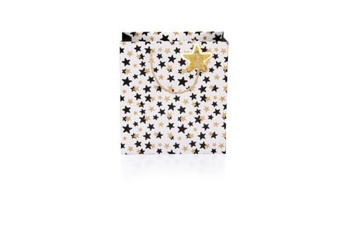 Karton Çanta (Hediye Çantası) Siyah White Gold B5 BG68870 (24 Lü Paket)