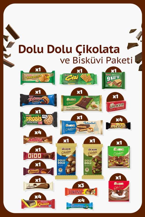Dolu Dolu Çikolata ve Bisküvi Paketi