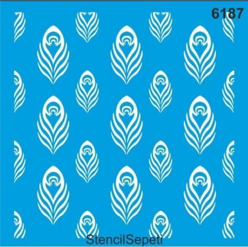 Şablon Tüy Deseni 30*30-6187