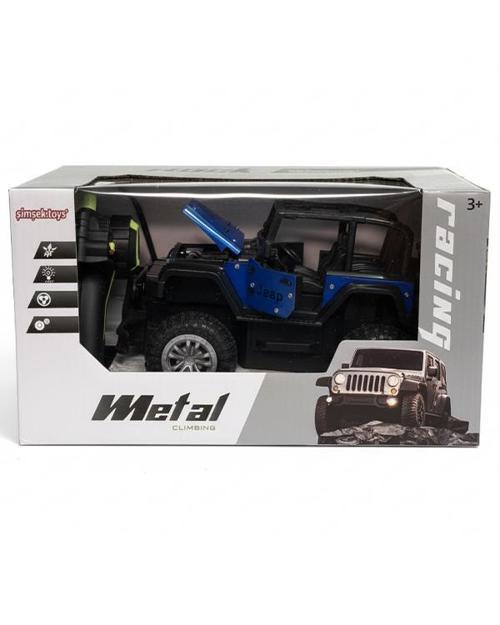 Uzaktan Kumandalı 1:20 Şarjlı Metal Off Road Işıklı Safari Aracı Lacivert 690