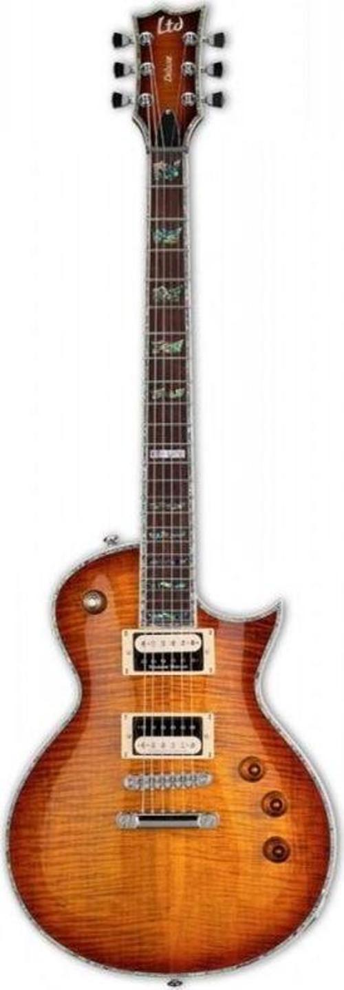 EC-1000 Flamed Maple Amber Sunburst Elektro Gitar