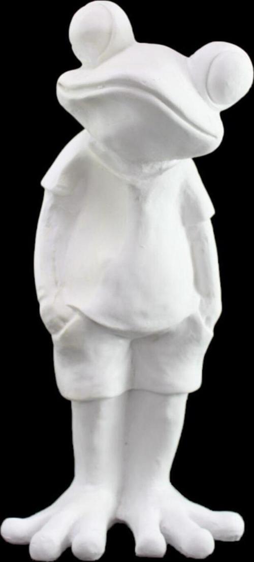 Boyanabilir Ham Polyester Erkek Kurbağa Biblo
