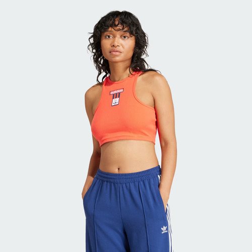 Kadın Günlük Crop T-Shirt Adibrk Tank Top Iu2457