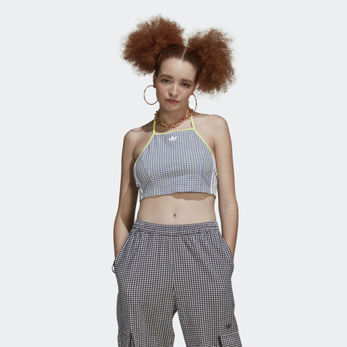 Kadın Günlük Atlet Gingham Top Hb9430