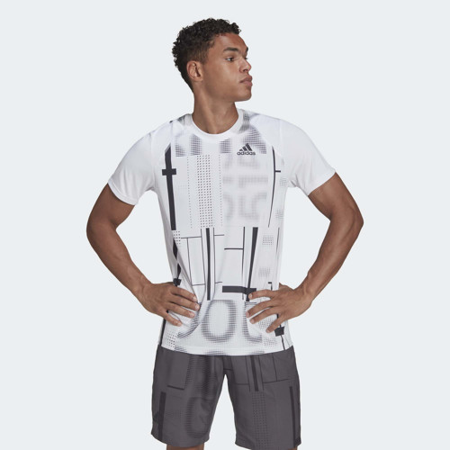 Erkek Tenis T-Shirt Club Graph Tee Hb9087