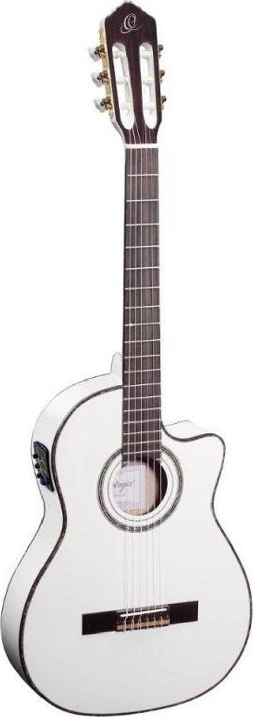 RCE145WH Thinline Elektro Klasik Gitar (Beyaz)