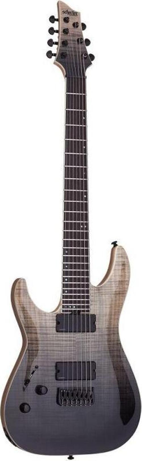C-7 SLS Elite 7 Telli Solak Elektro Gitar (Black Fade Burst)
