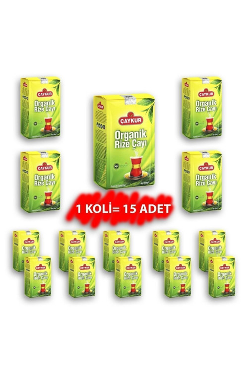 Organik Rize Çayı 500 gr X 15 Adet
