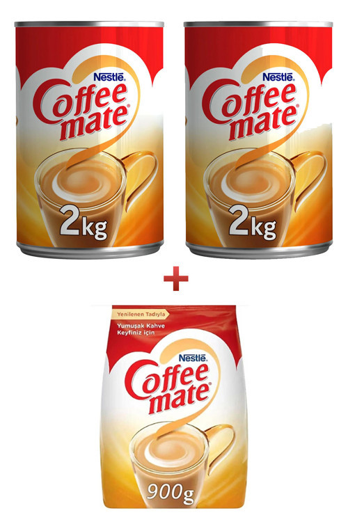 2 Adet Coffee Mate 2 KG Teneke + Coffee Mate 900 GR