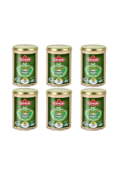 ORGANİK ZÜMRÜT YEŞİL ÇAY 125GR 6 ADET