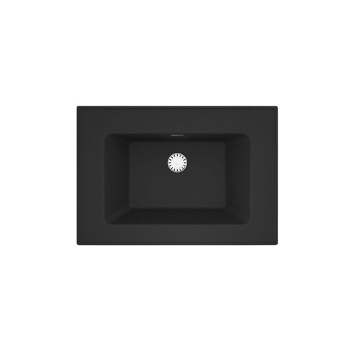 ZENITH 65 Etajerli Siyah Granit Banyo Lavabosu 65x45