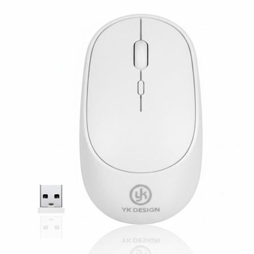 ® Beyaz Renkli Ergonomik Sessiz Kablosuz Mouse – USB Alıcılı, Ofis ve Oyun İçin Konforlu Bilgi