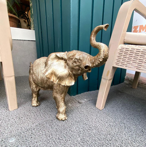 Dekoratif Fil Biblo Bahçe Dekoru Ev Ofis Heykel