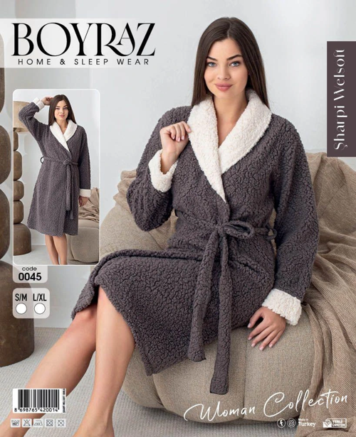 Boyraz 0045 Kadın Sharpi Welsolf Sabahlık
