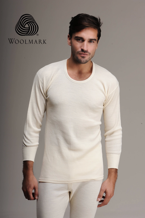 Hasyün 1002 %100 Yün Erkek  Uzun Kol Fanila