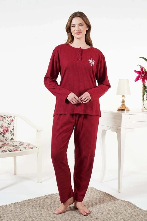 25330 İnterlok Şardonlu Pijama Takımı
