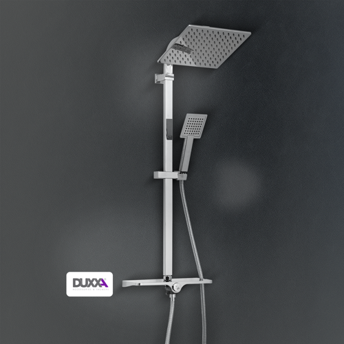 Delta 500 Tepe Duş Seti Krom D.126.5