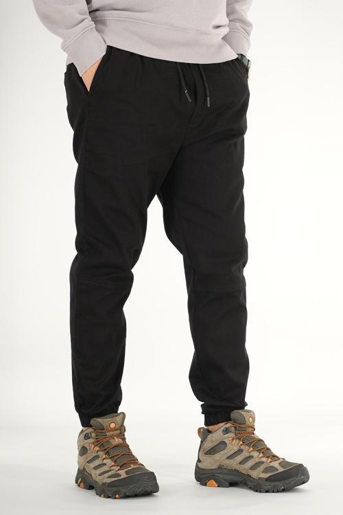 Erkek Jogger Pantolon Siyah Rahat Kesim Lastikli Paça