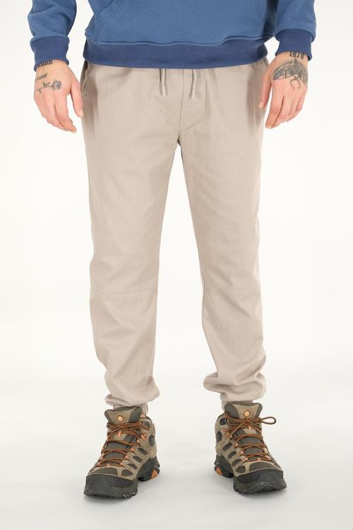 Erkek Jogger Pantolon Taş Rahat Kesim Lastikli Paça