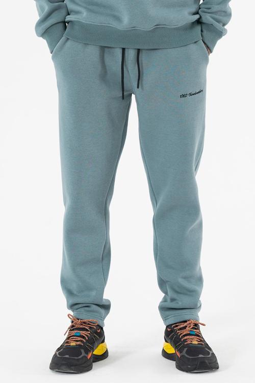 Erkek Eşofman Altı Rahat Kalıp Açık Mavi 3 iplik Şardonlu