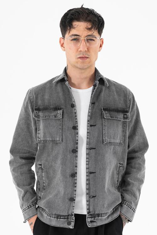 Erkek Kot Ceket Regular Fit Gömlek Yaka Füme